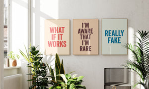Make a statement with typography art that brings character and personality to your space