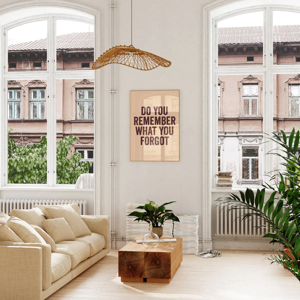 Do you remember what you forgot